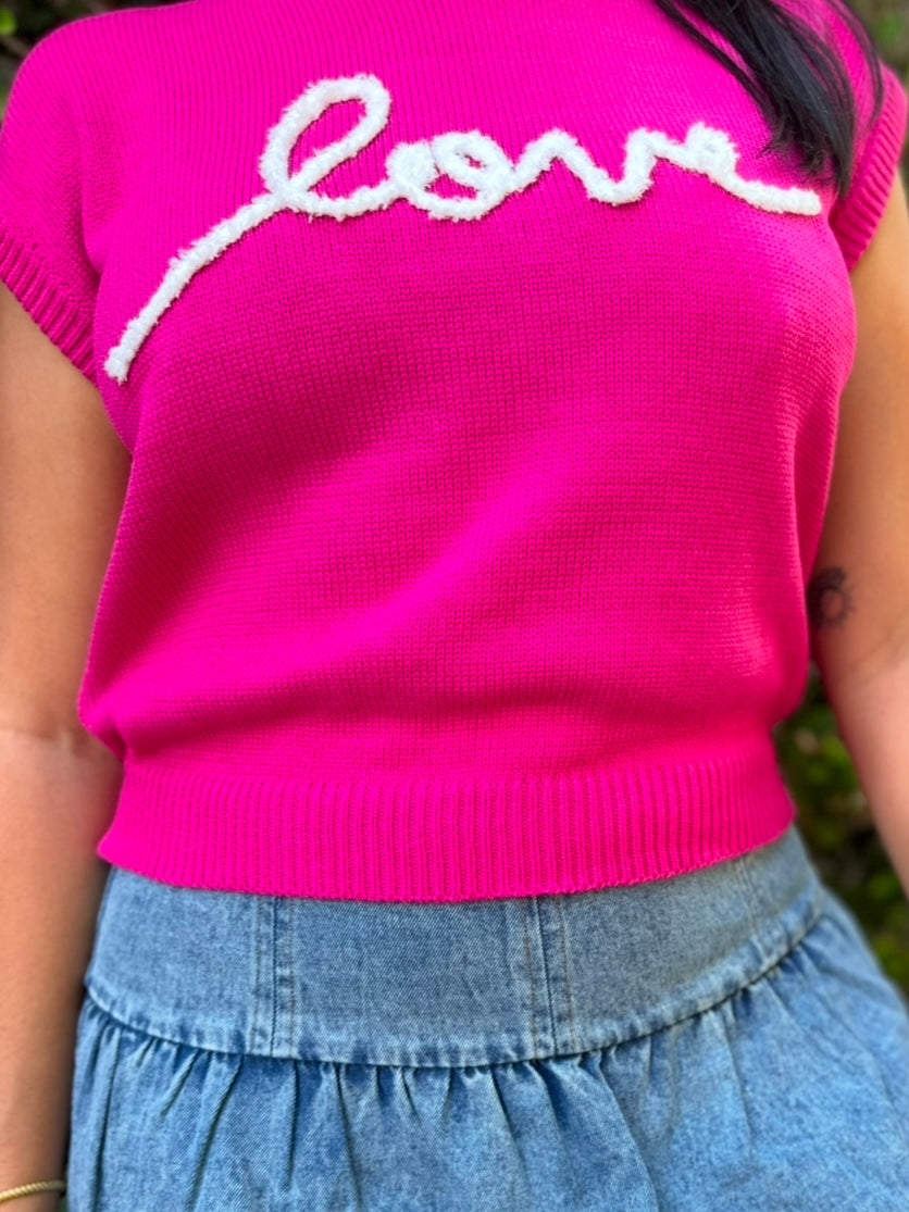 Pink Love Top