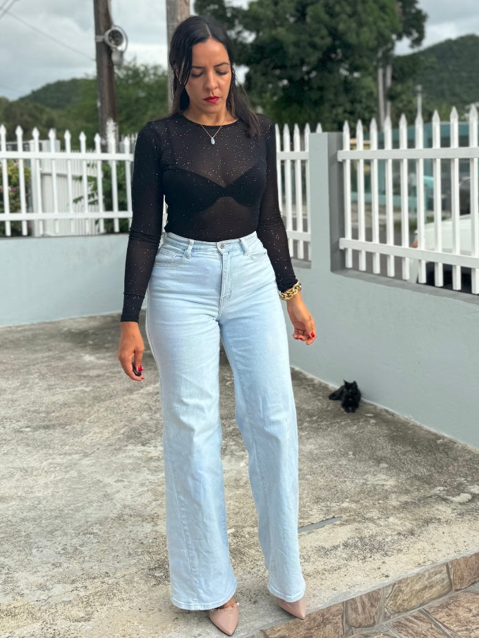 Mesh Sparkle Bodysuit