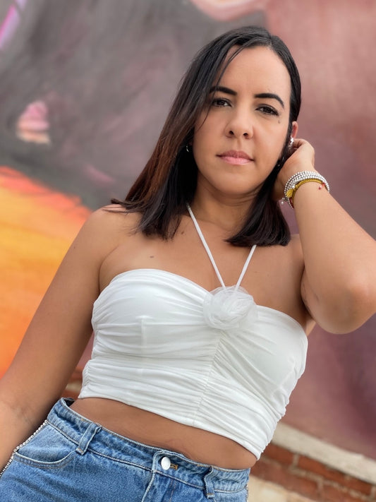 White Rose Top lo