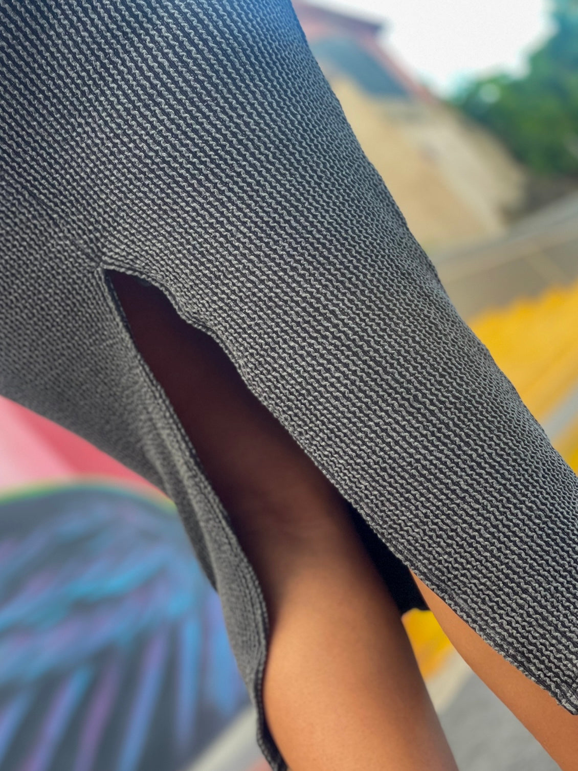 Charcoal Midi Dress
