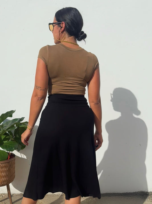 Black Midi Skirt
