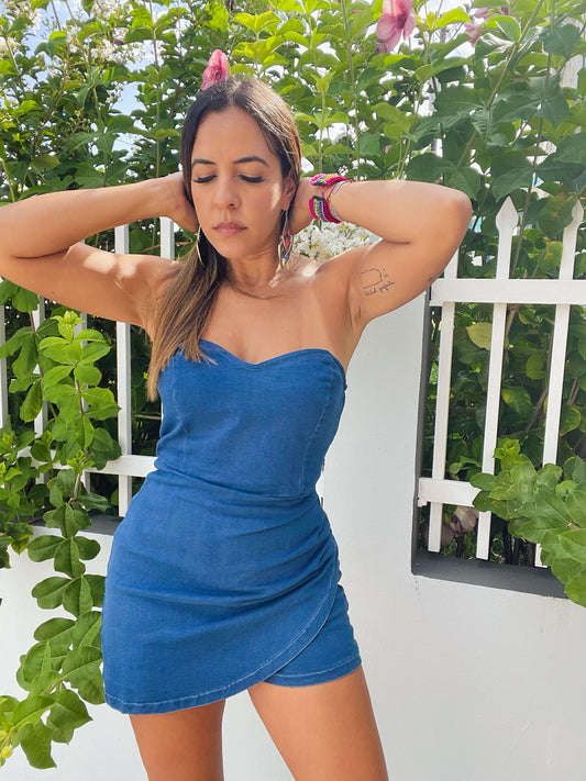 Denim Romper
