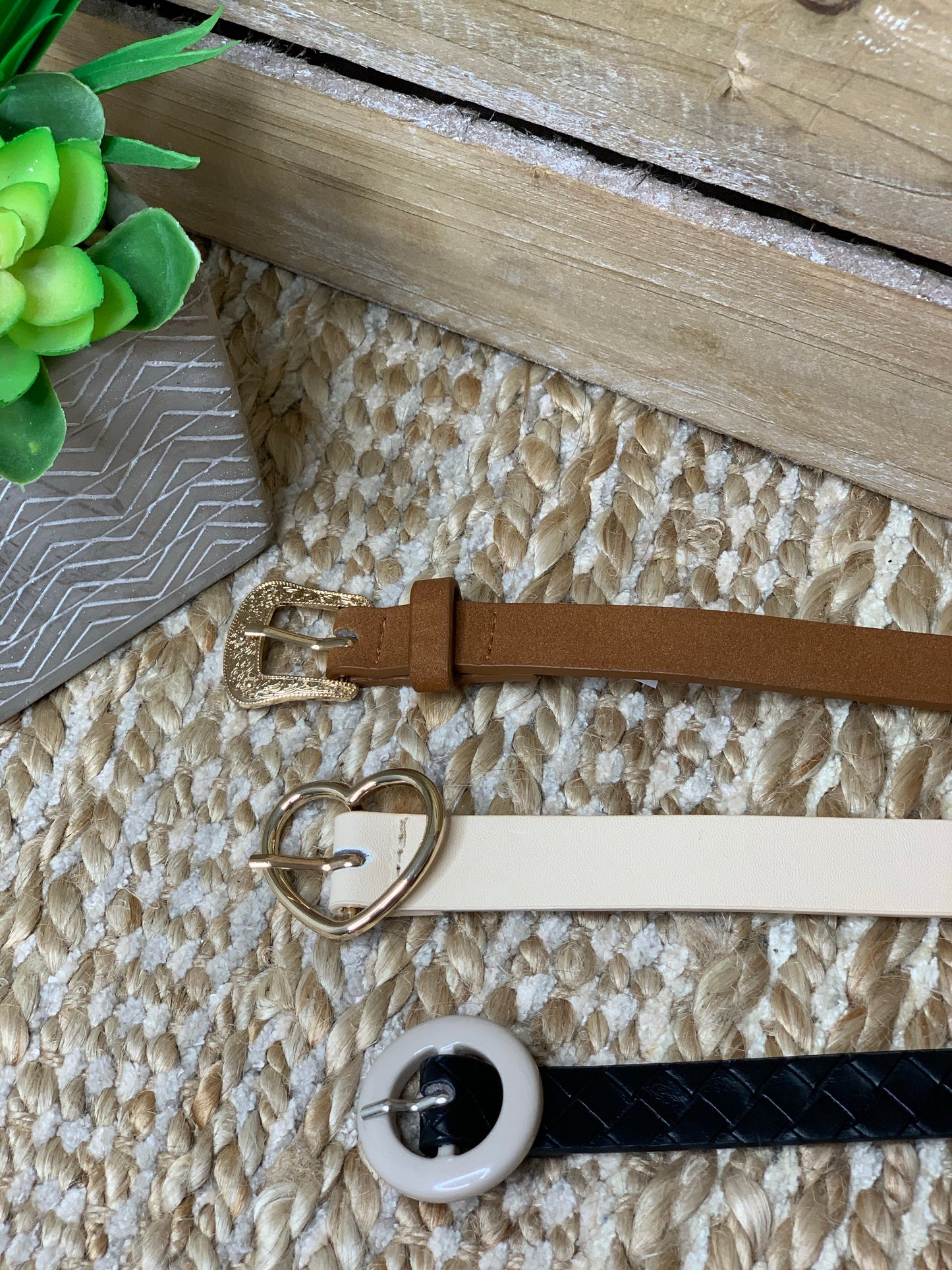 Pack of three Belts