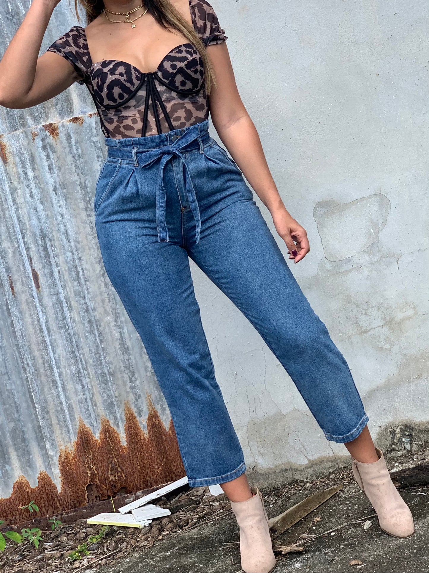 Leopard Corset Top