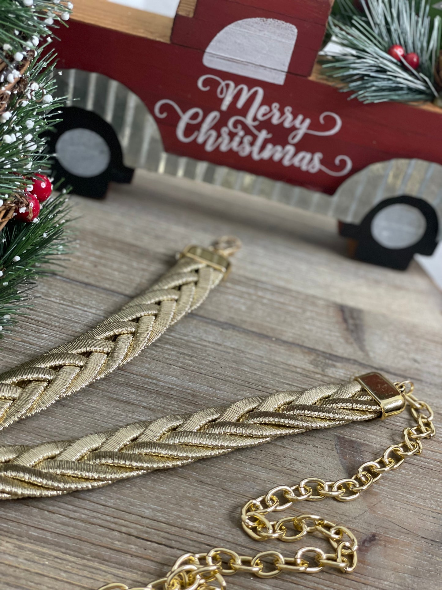 Gold Braided Belt