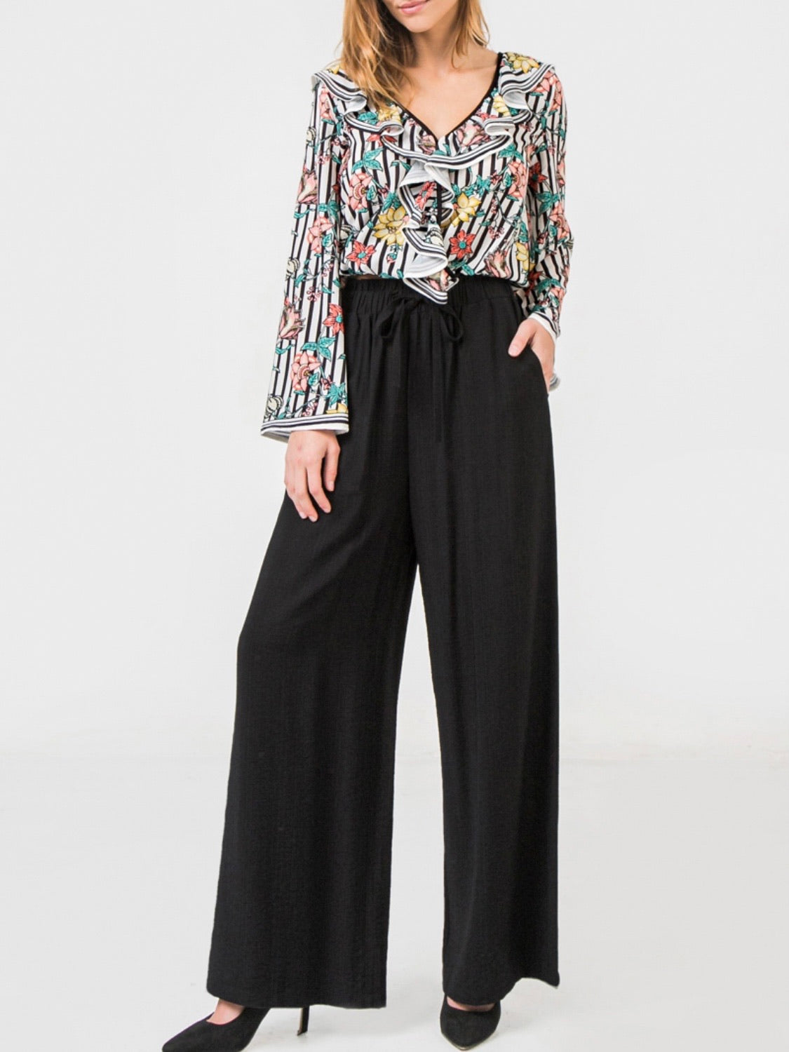 Black Basic Palazzo