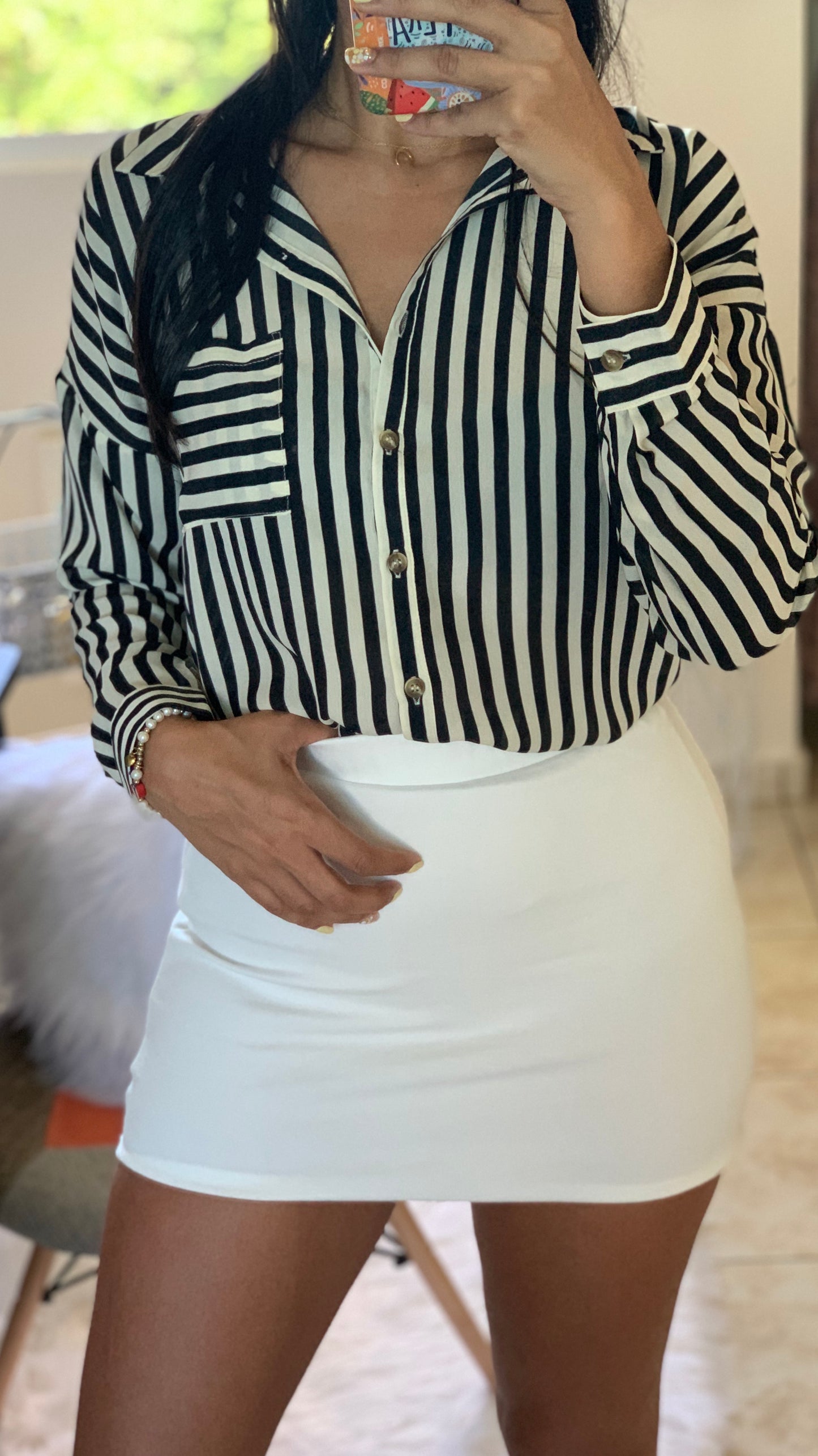 White Mini Skirt