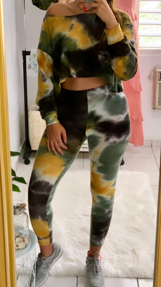 Green Tie Dye Set