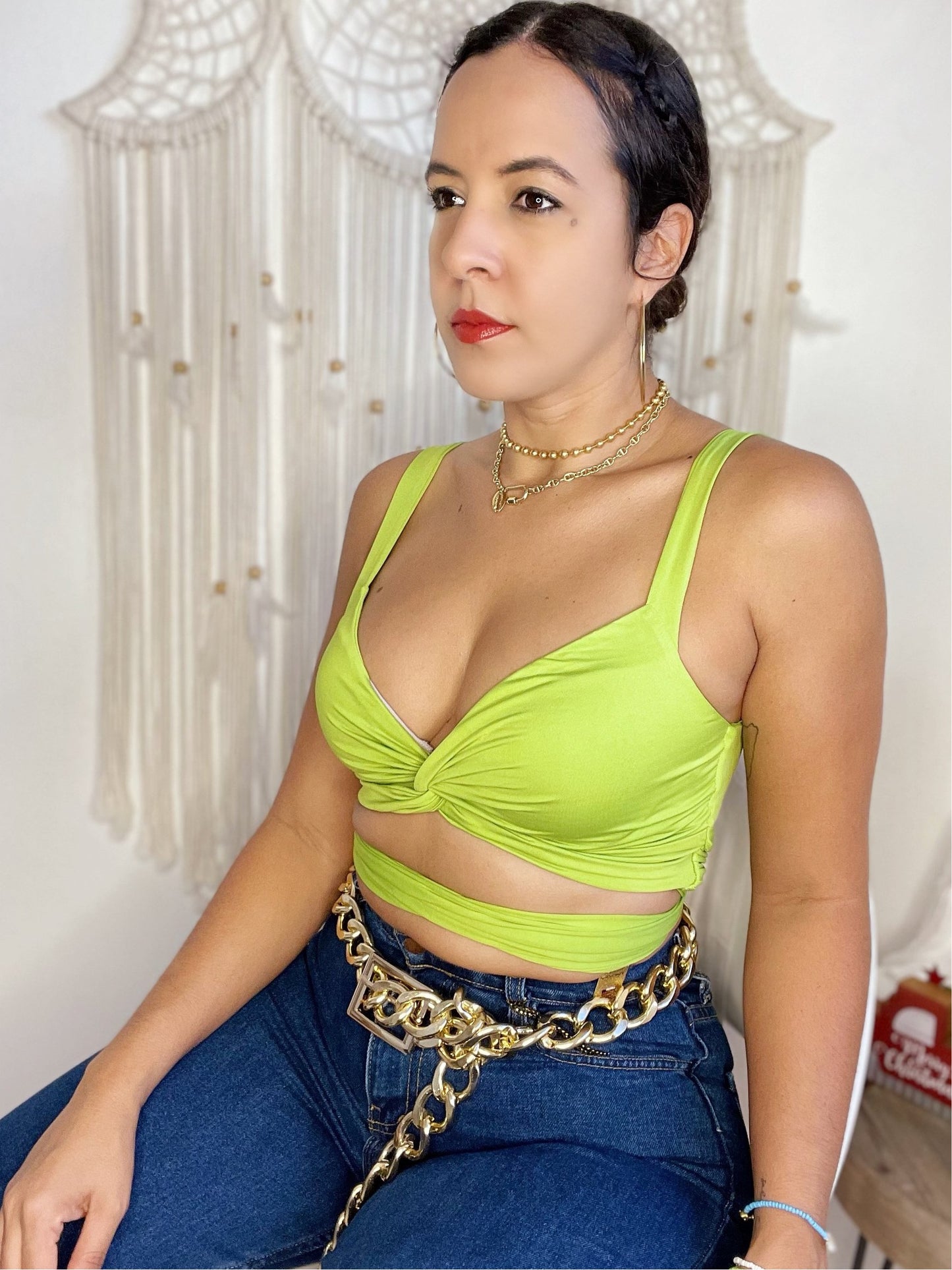 Avocado Crop Top