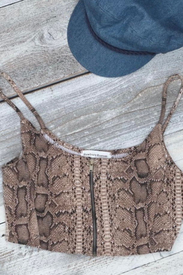 Snaky Crop Top
