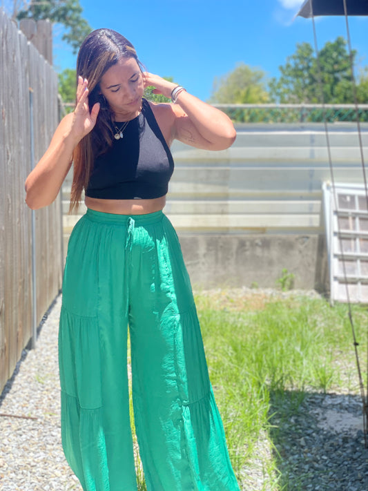 Good Vibes Green Pants