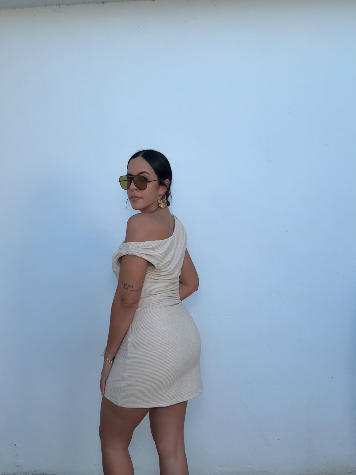 Asymmetric Mini Dress