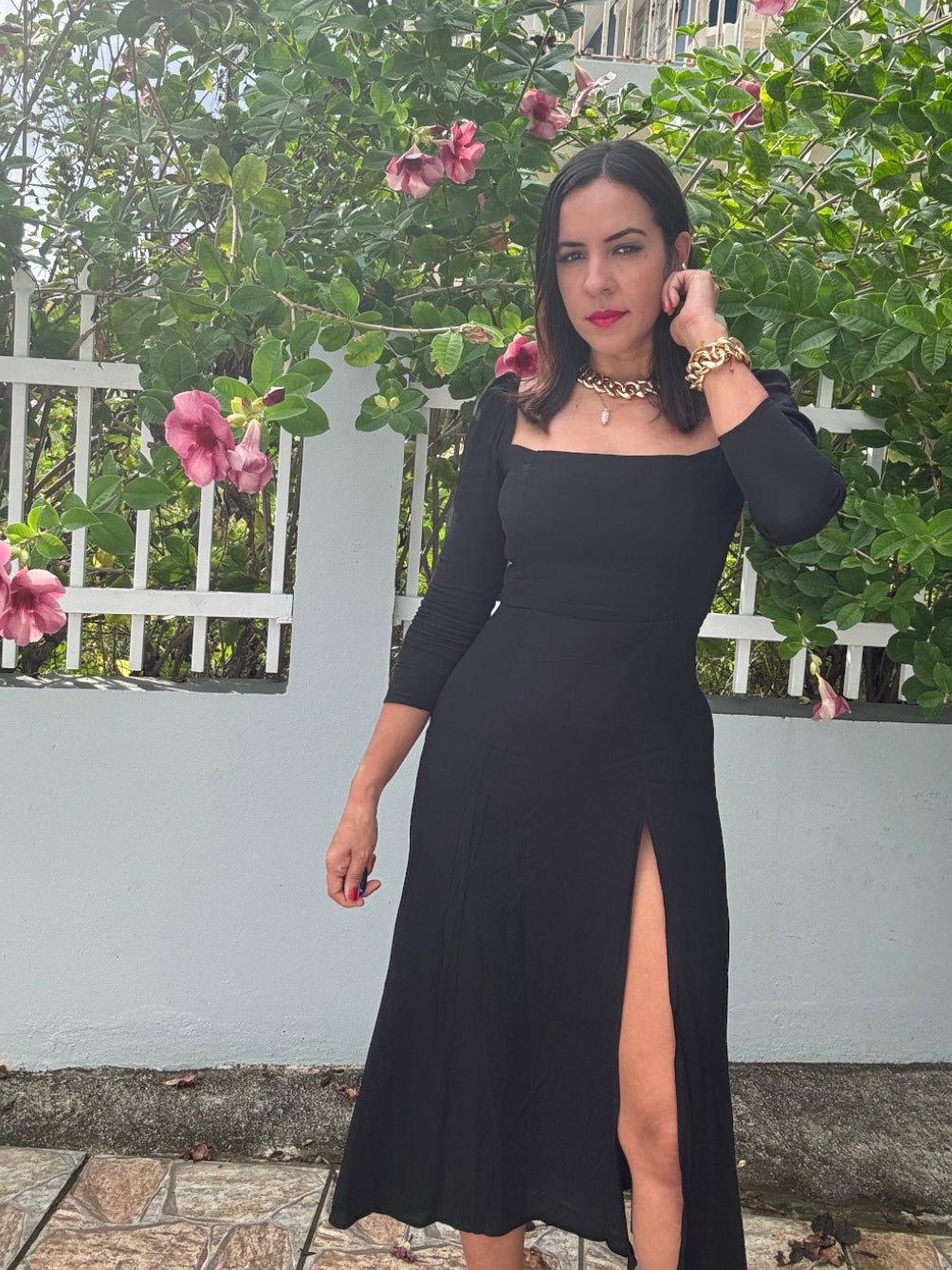 Black Midi Dress