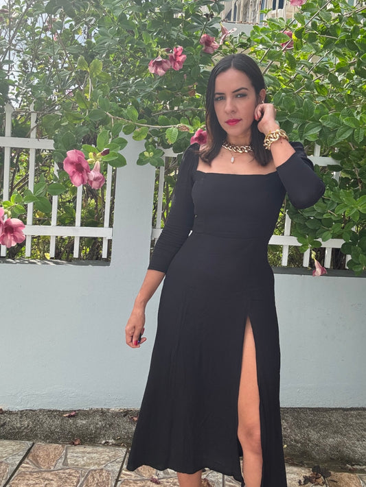 Black Midi Dress