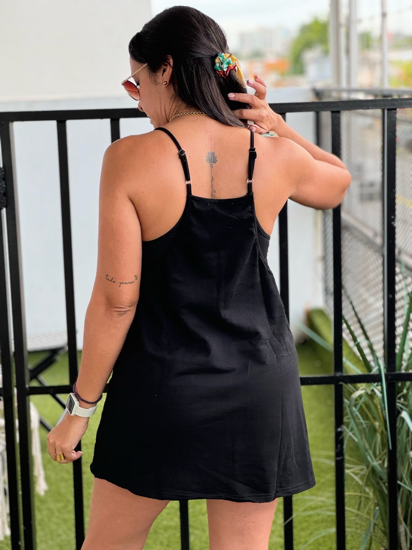 Black Sporty Mini Dress