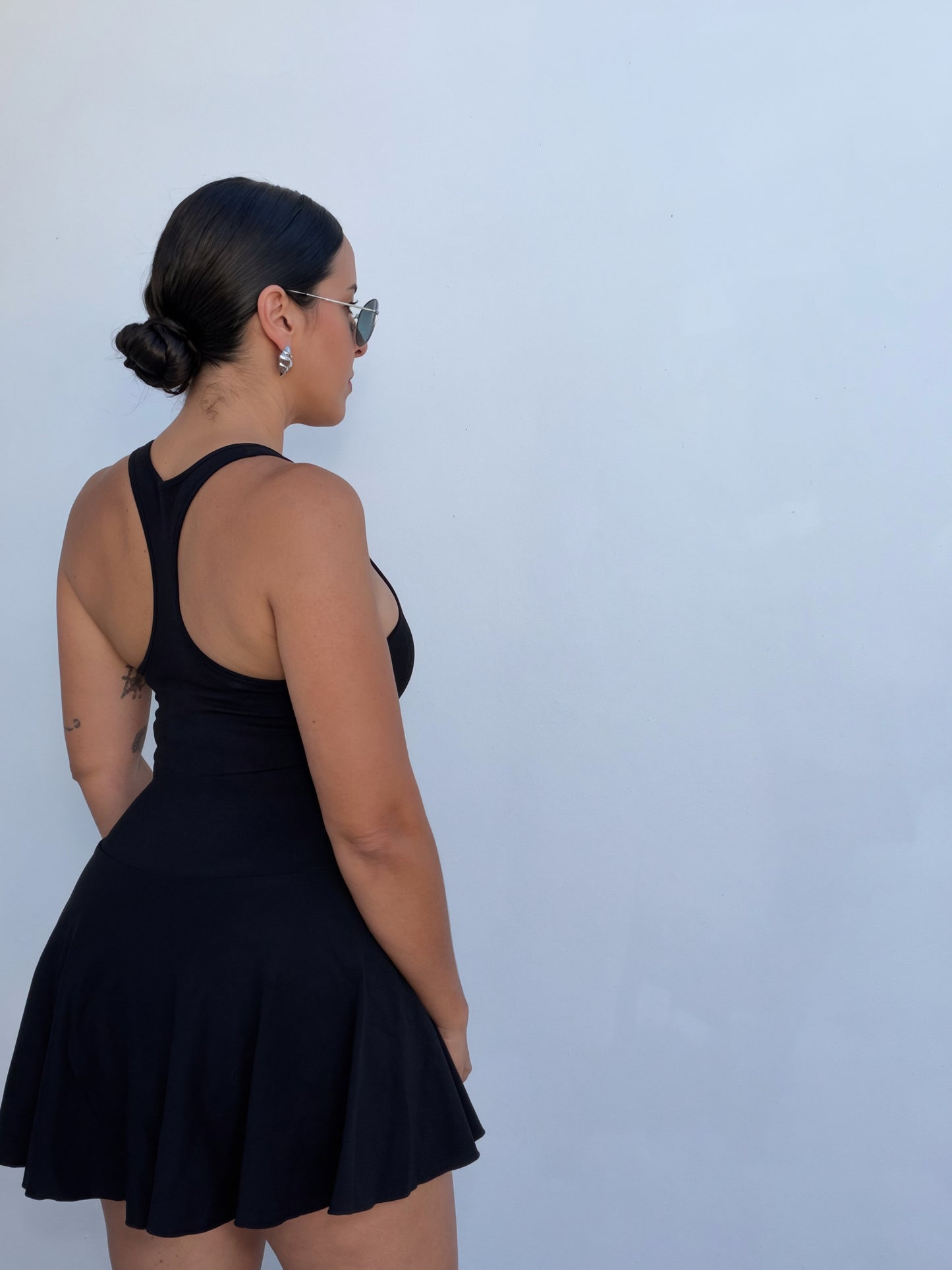 Black Sporty Chic Dress