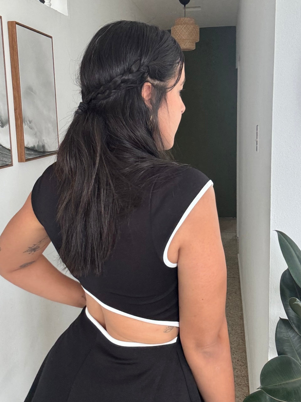 Black and White Romper
