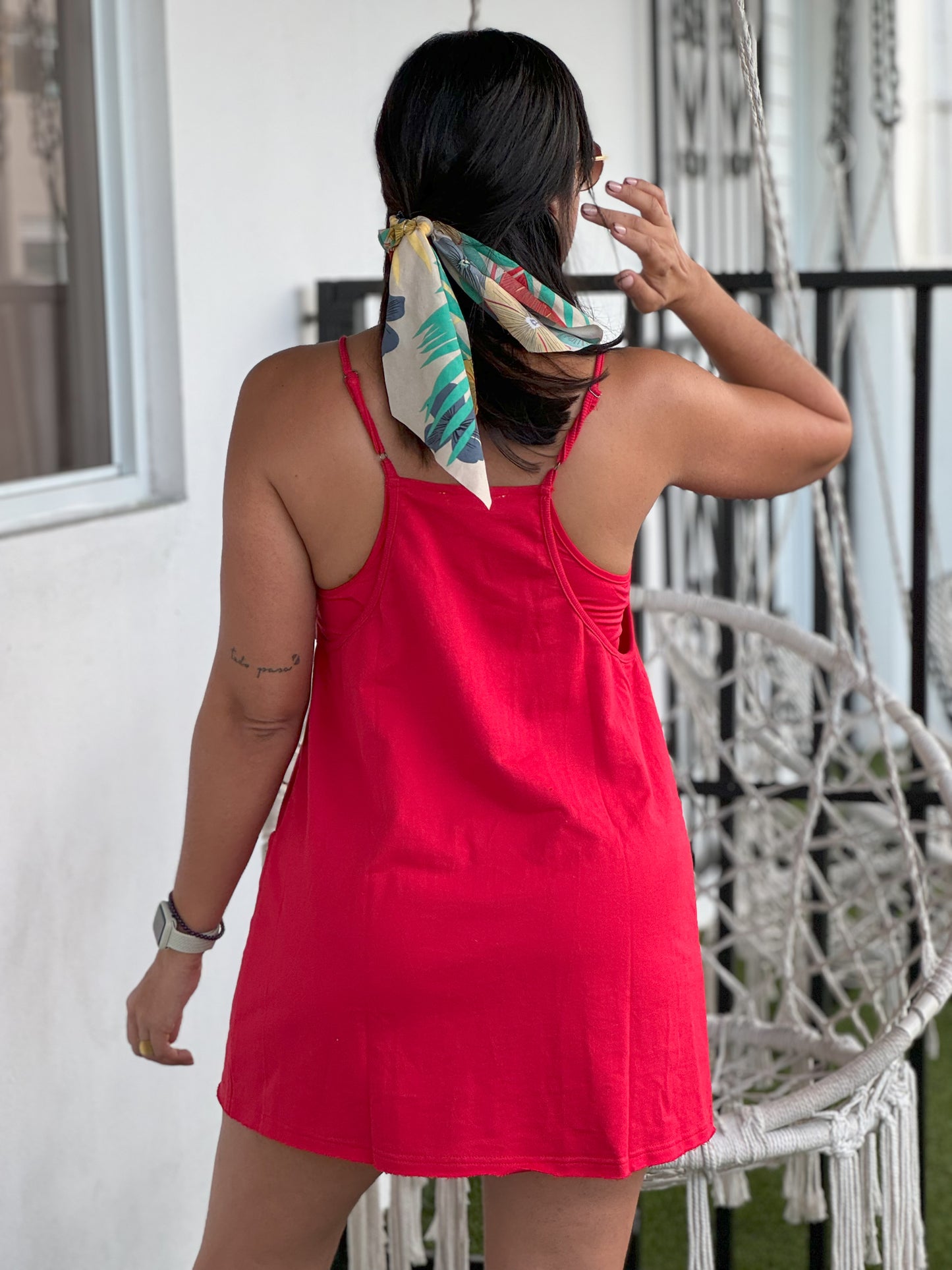 Red Sporty Mini Dress