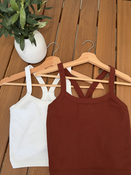 Essential Ribbed Crop Top