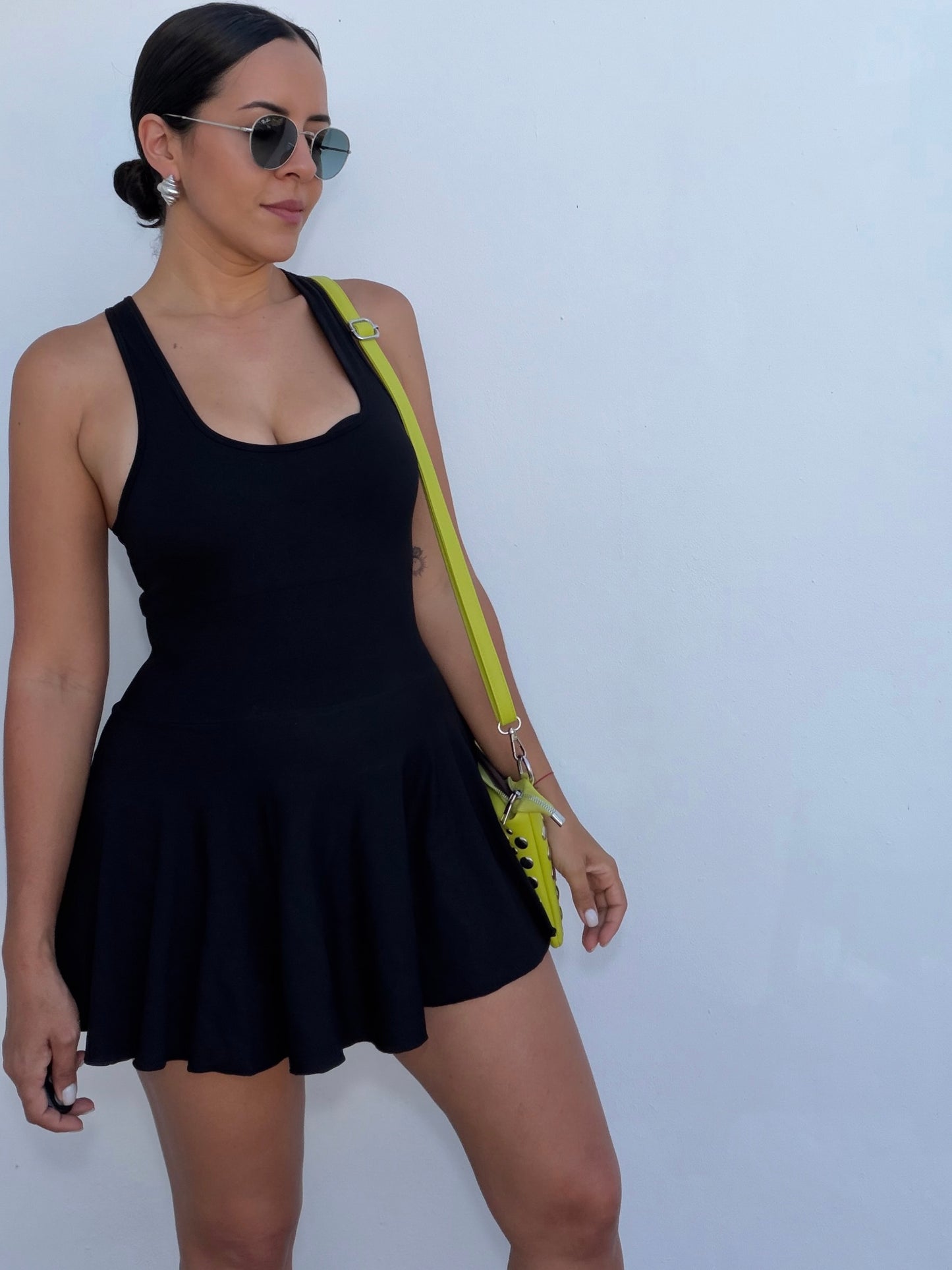 Black Sporty Chic Dress
