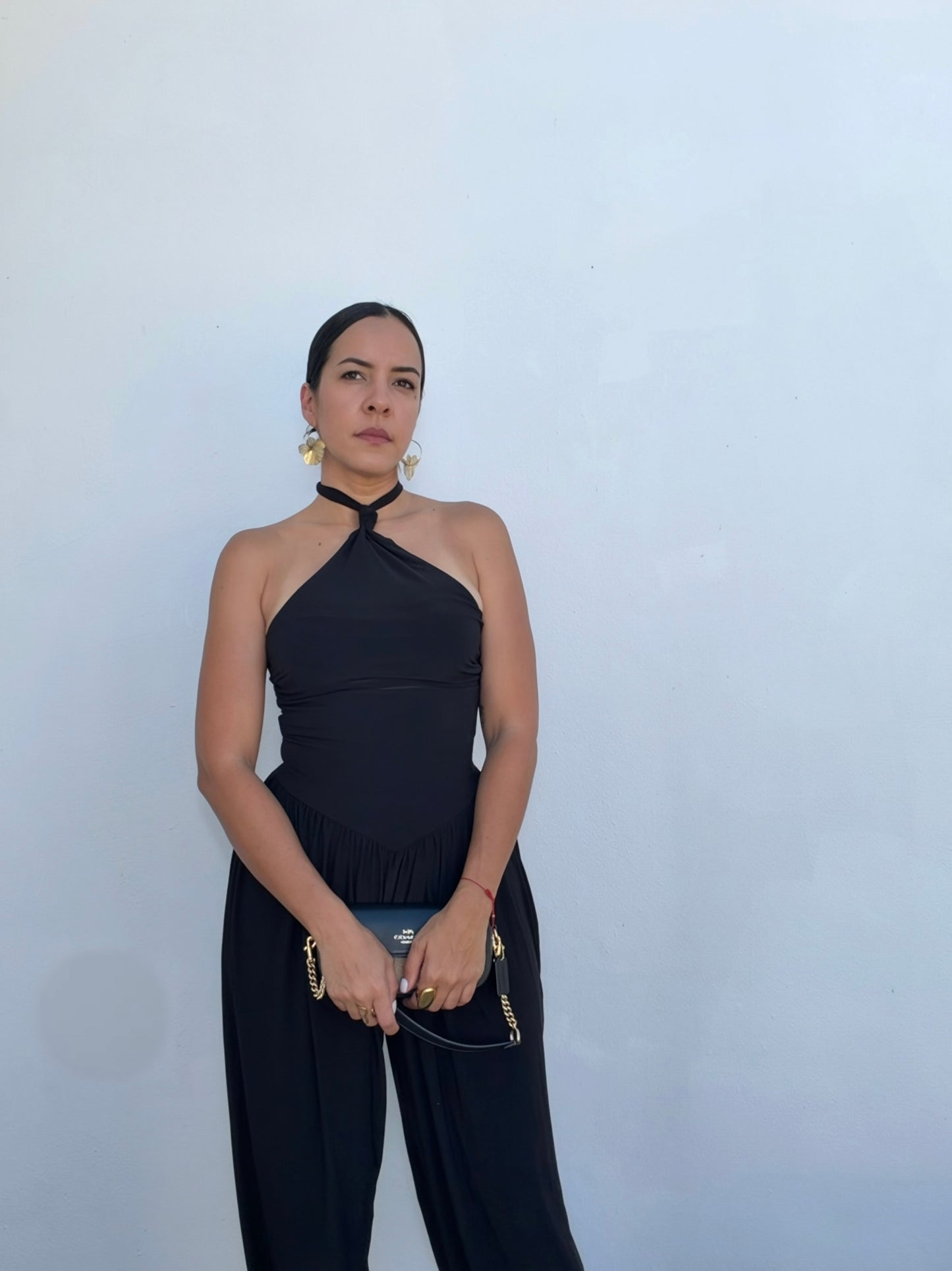 Black Halter Harem Jumpsuit