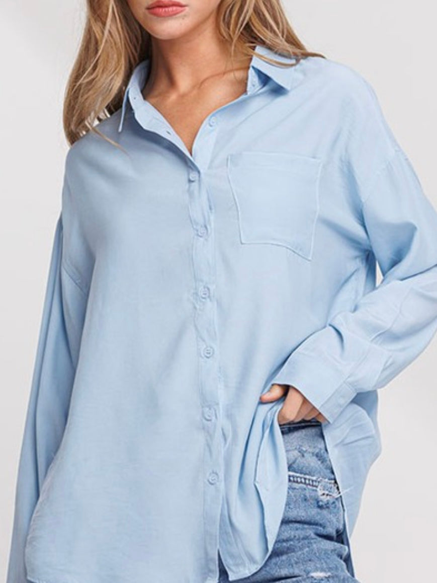 Sky Blue Button Down