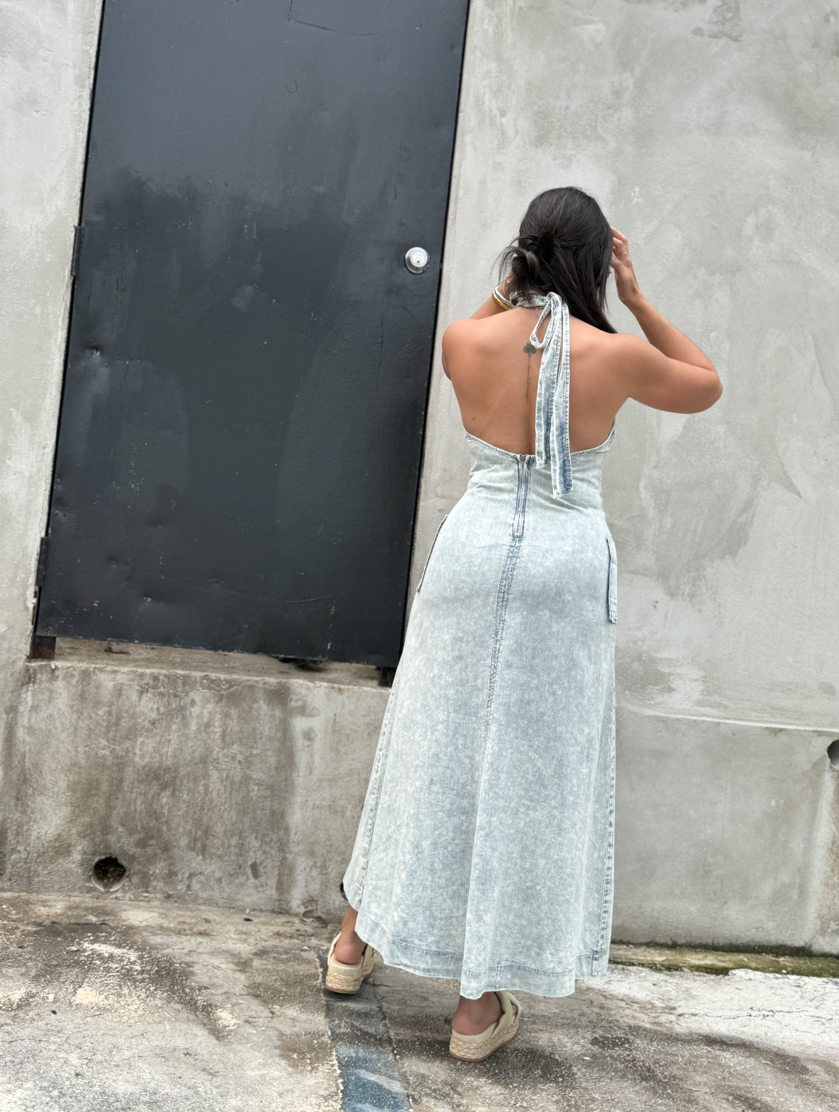 Denim Midi Dress