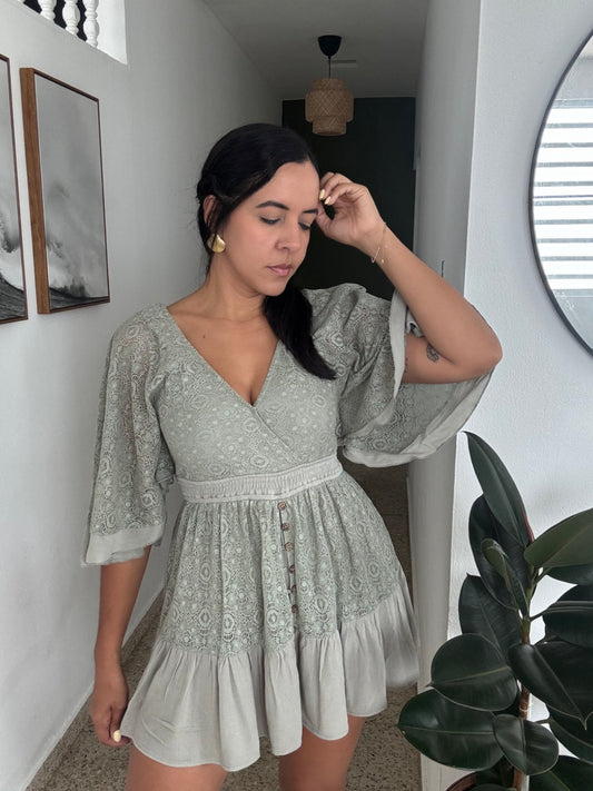 Cute Sage Romper