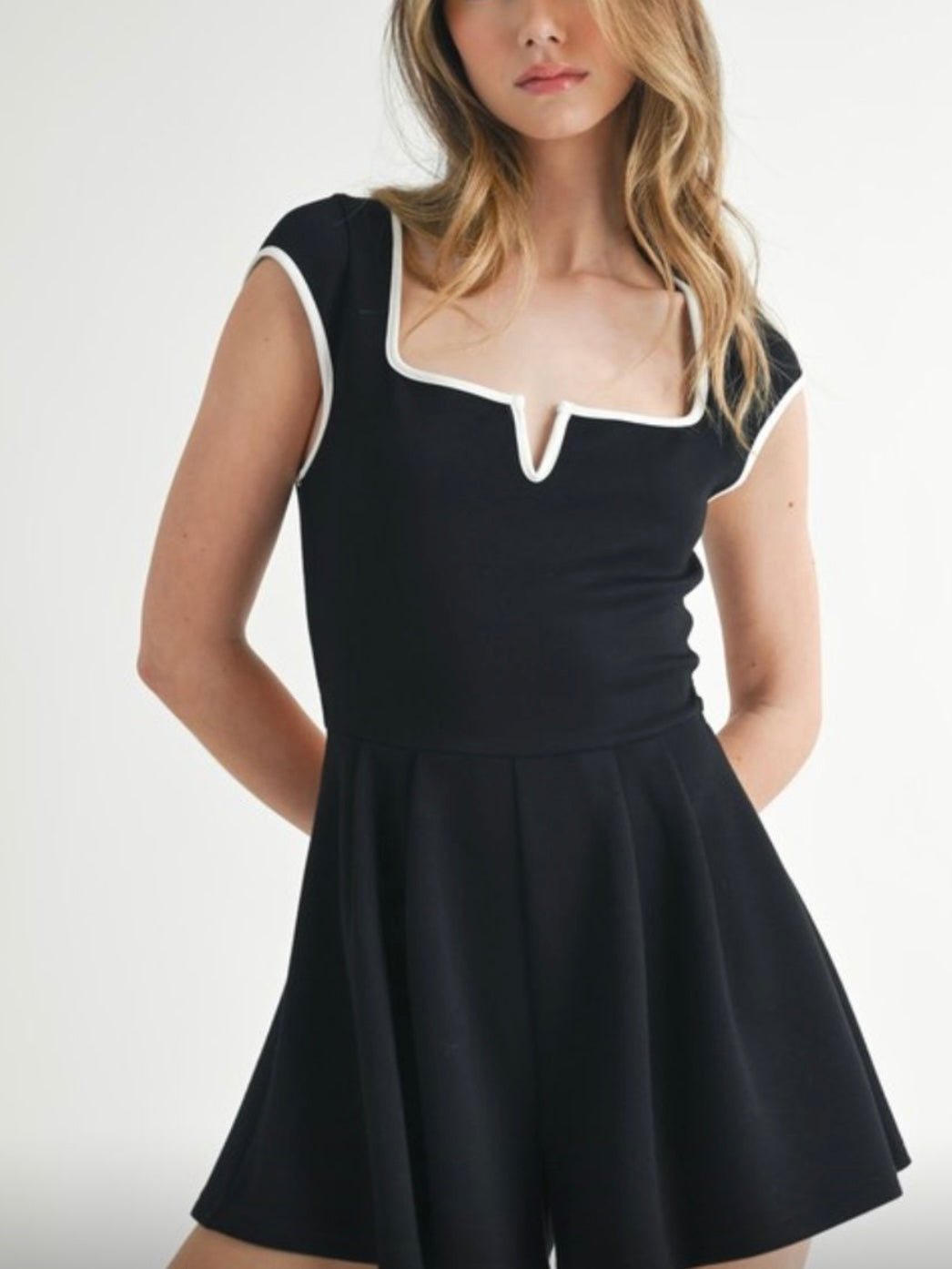 Black and White Romper