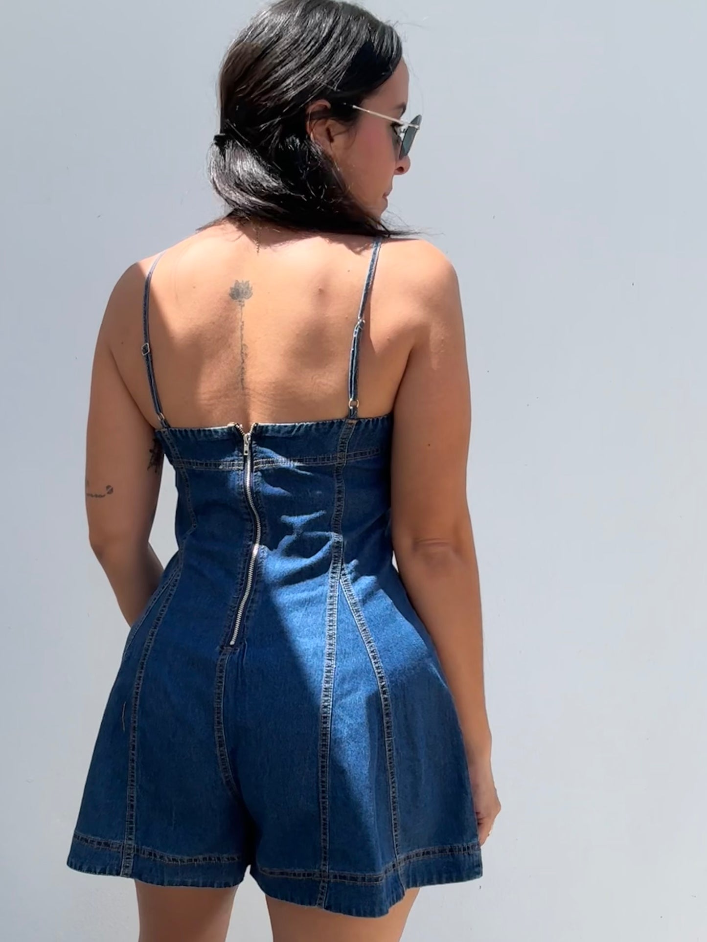 Starfish Denim Romper