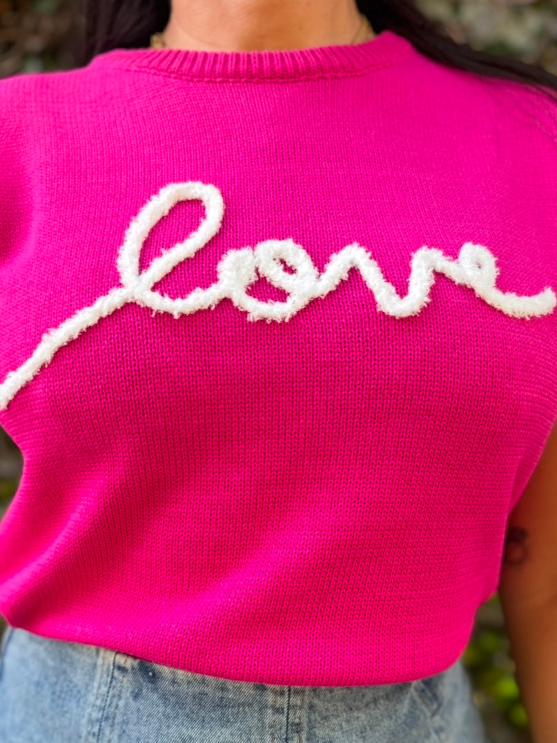 Pink Love Top