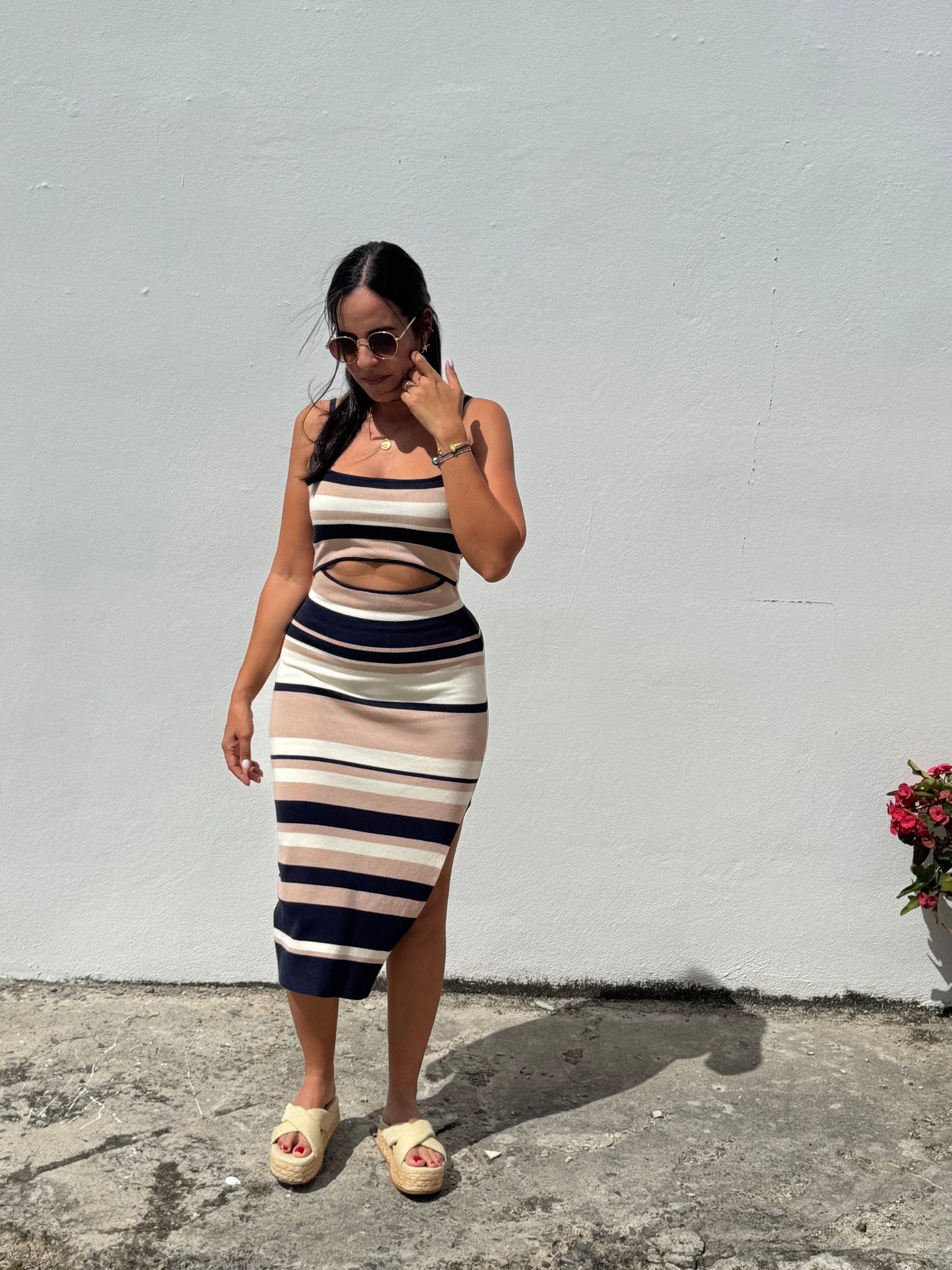 Navy Midi Dress