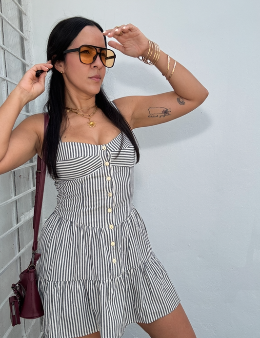 Striped Summer Mini Dress
