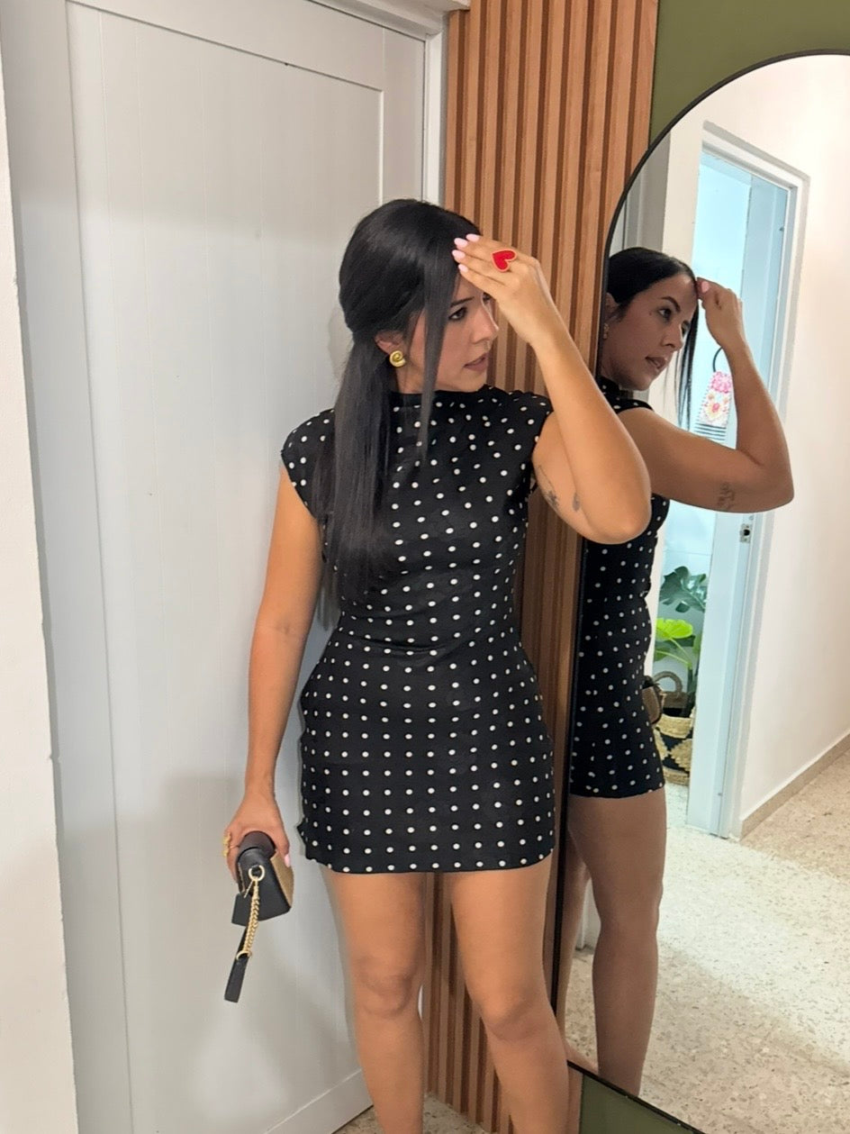 Polka Dot Mini Dress