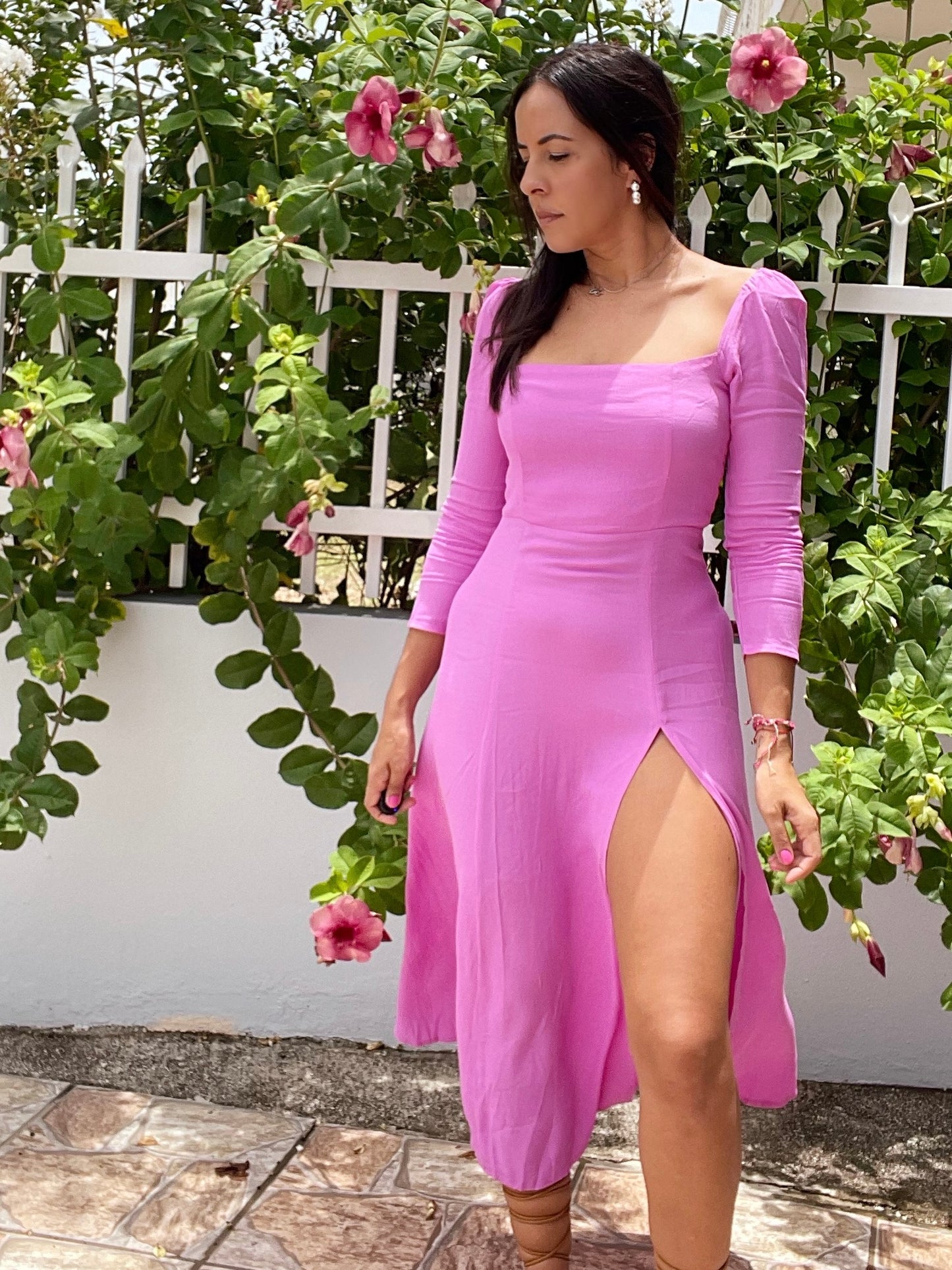 Pink Midi Dress