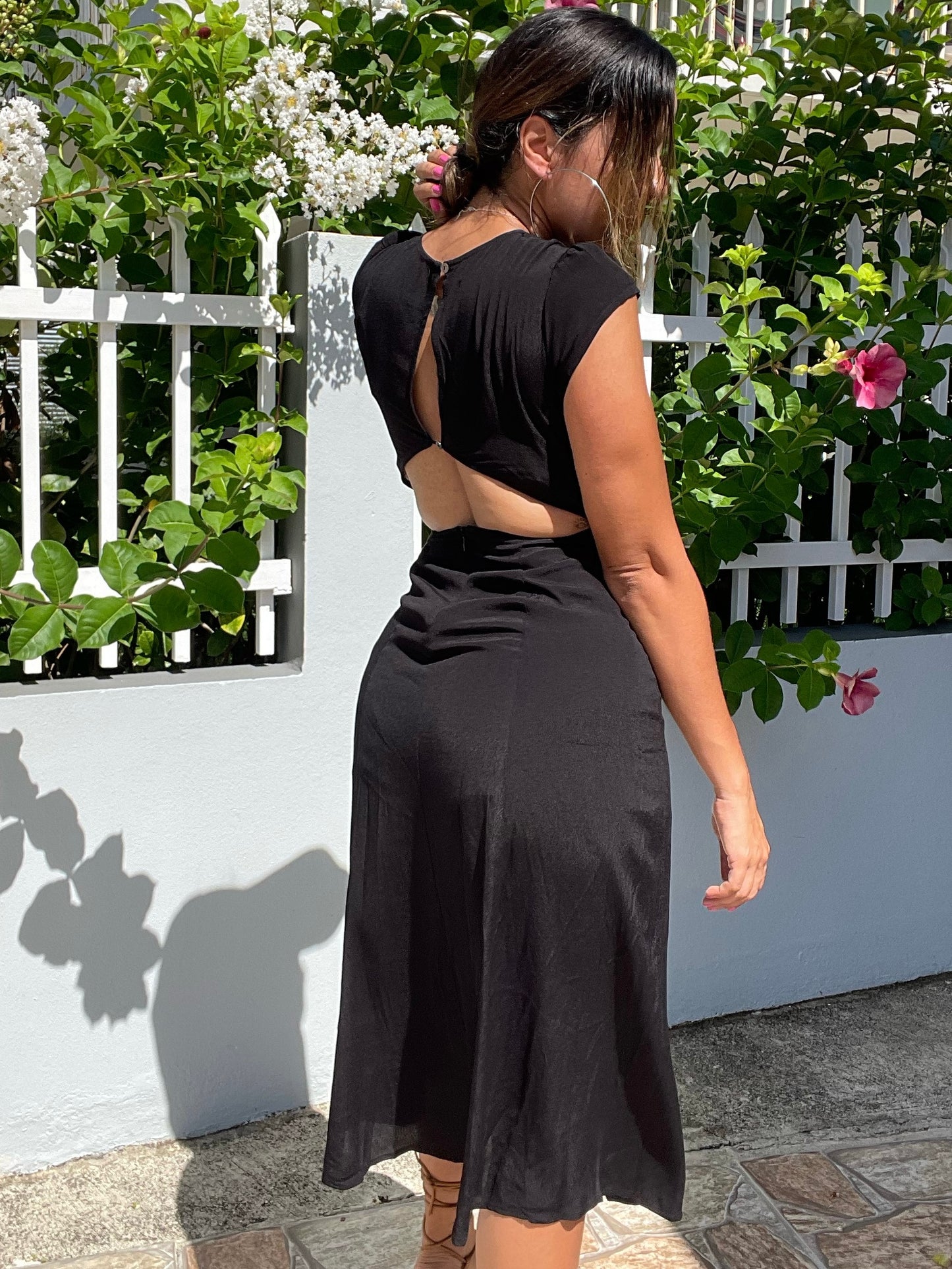 Classic Black Midi Dress