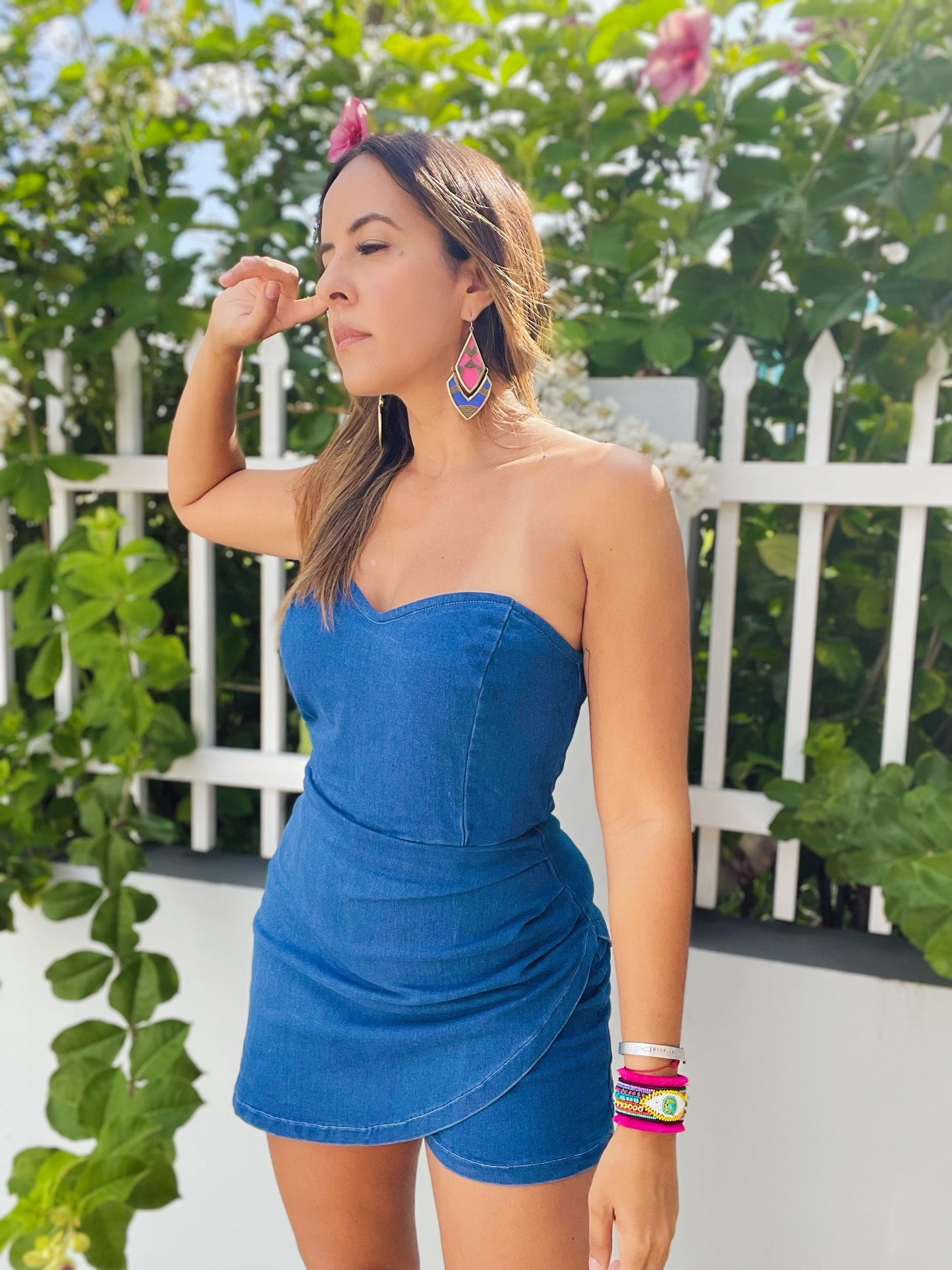 Denim Romper