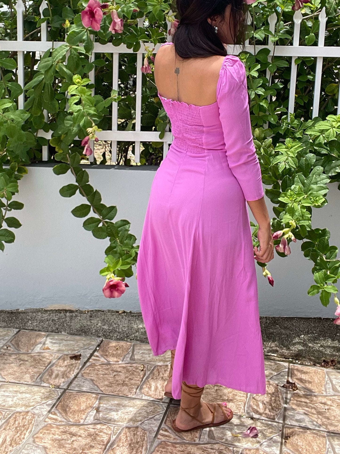 Pink Midi Dress
