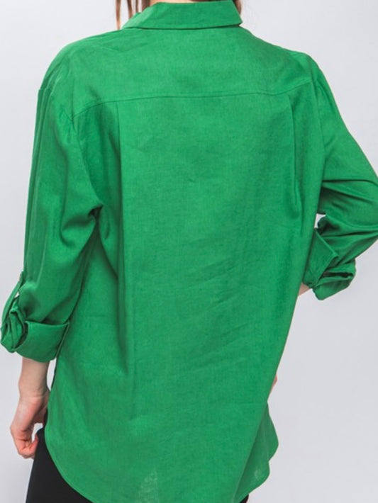 Green Button Down Shirt