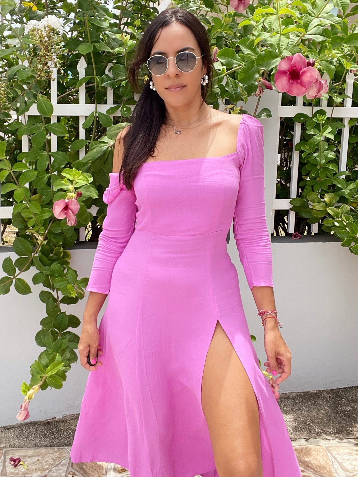 Pink Midi Dress