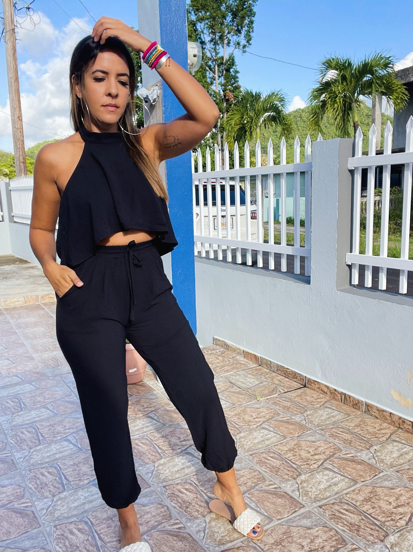 Top & Jogger Black Set