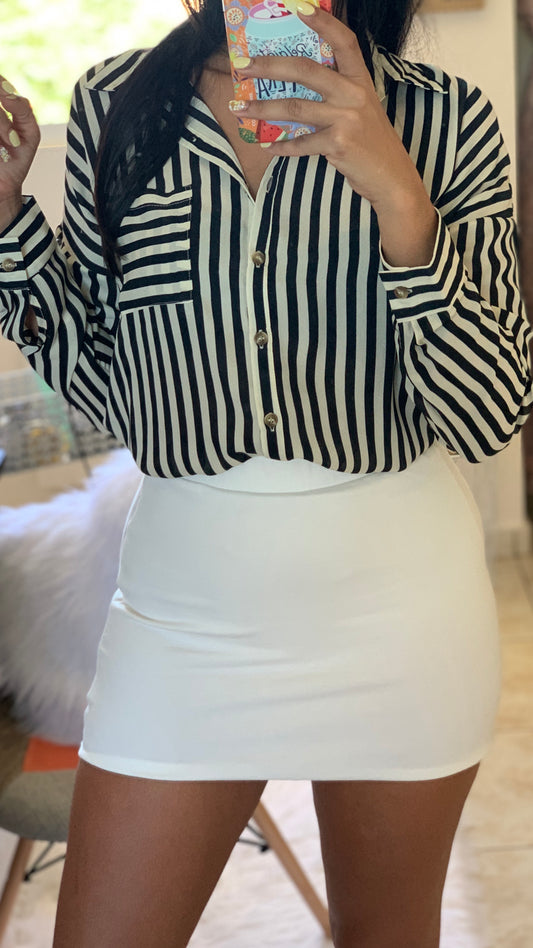 White Mini Skirt