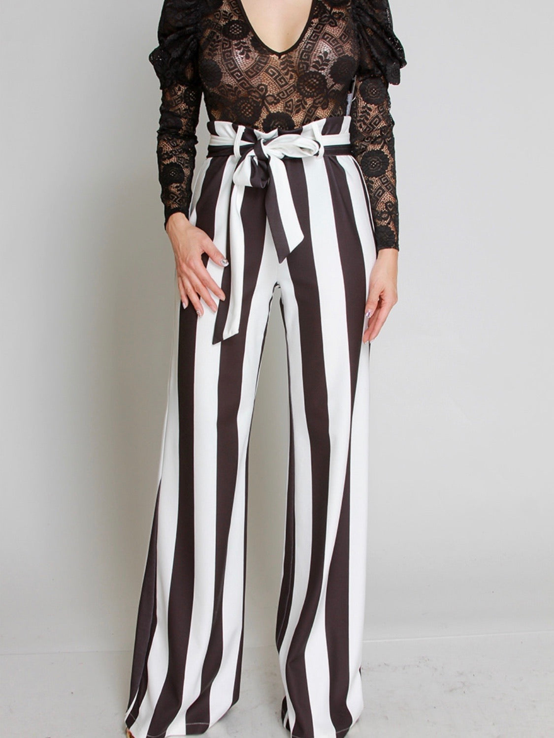 White and Black Pant