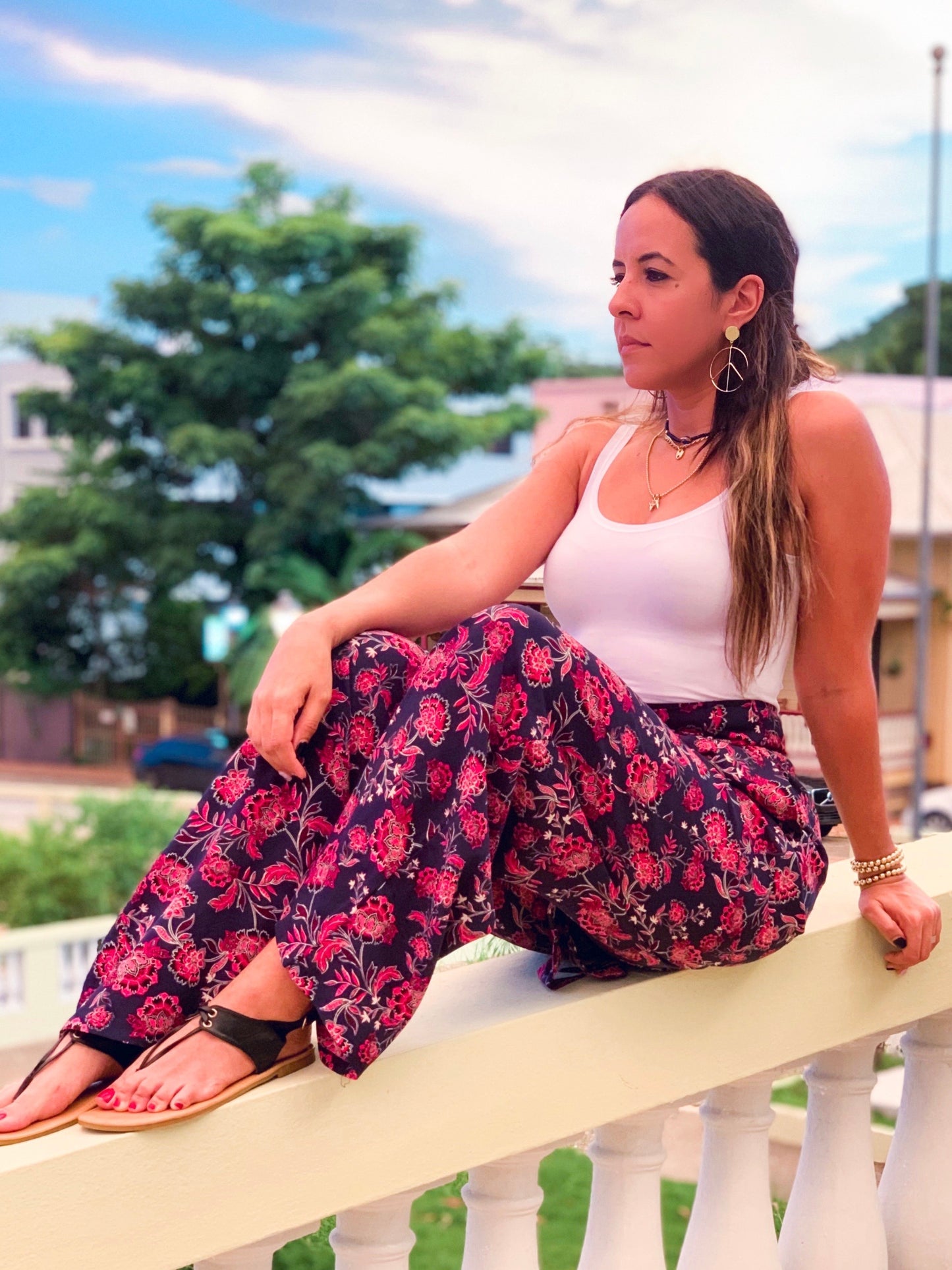 Floral Blue Palazzo