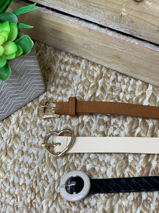 Pack of three Belts