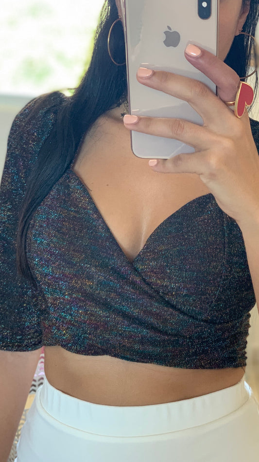 Multi Shine Crop Top