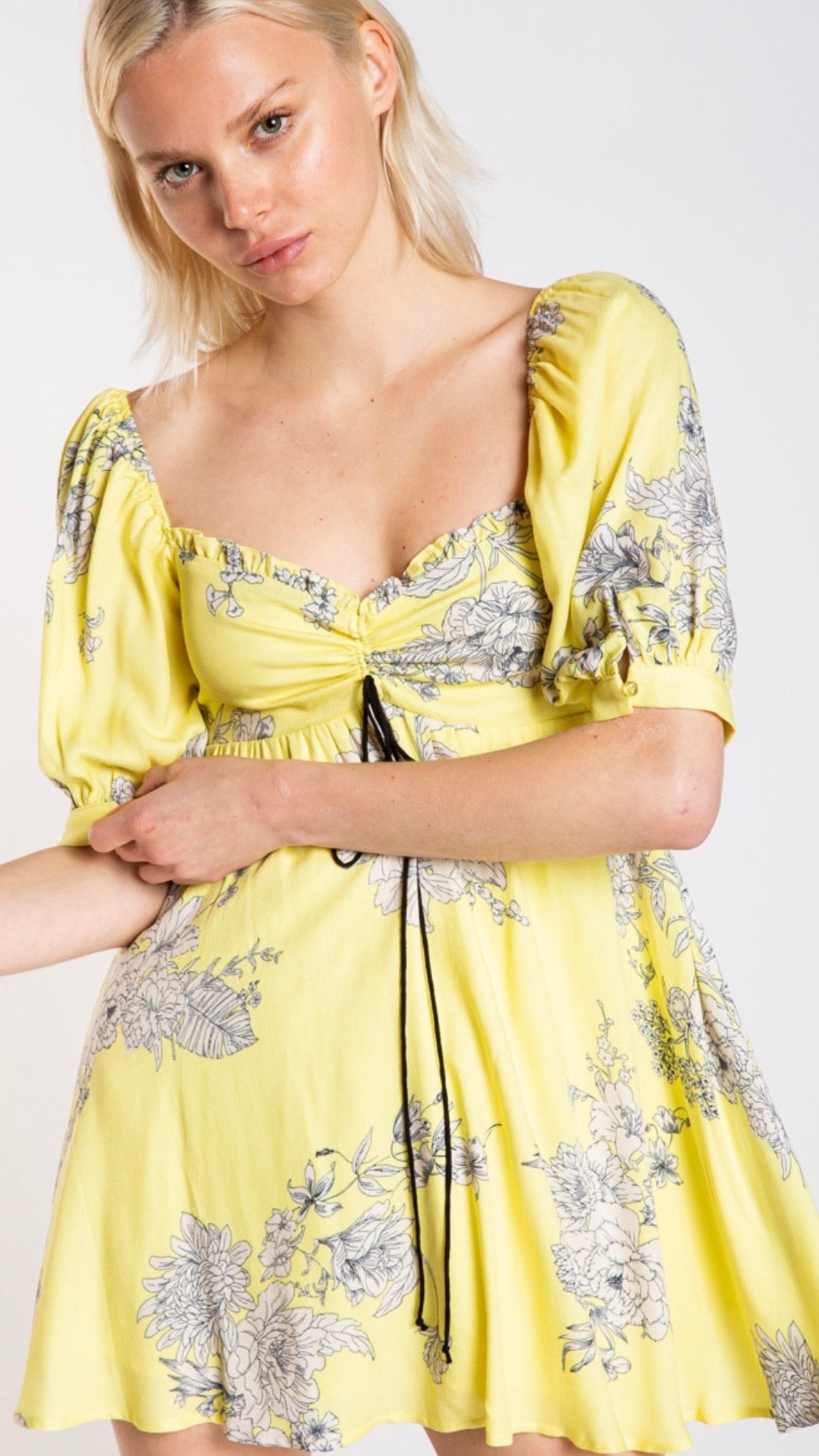 Happy Floral Mini Dress