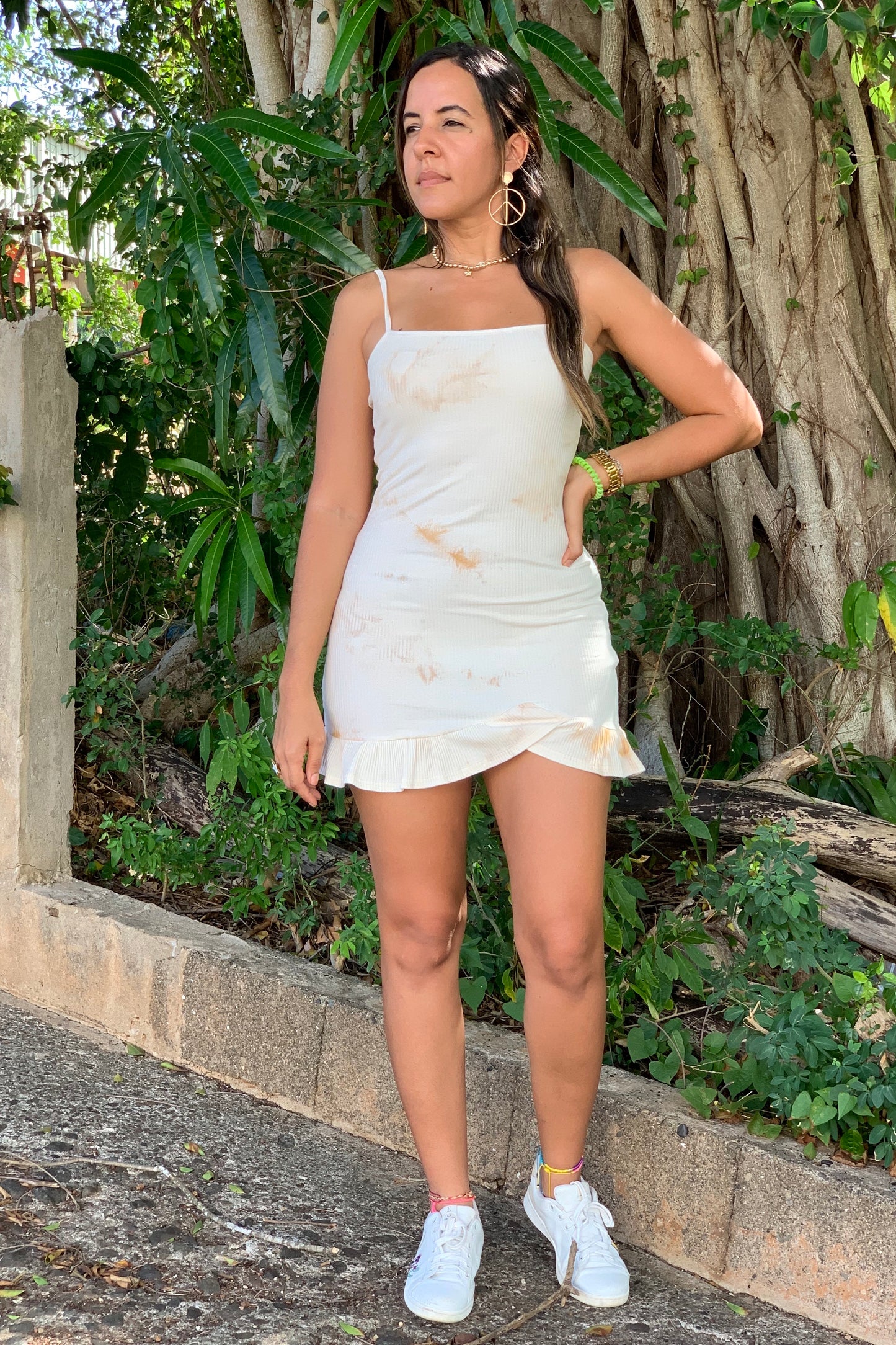 Ivory Tie Dye Dress
