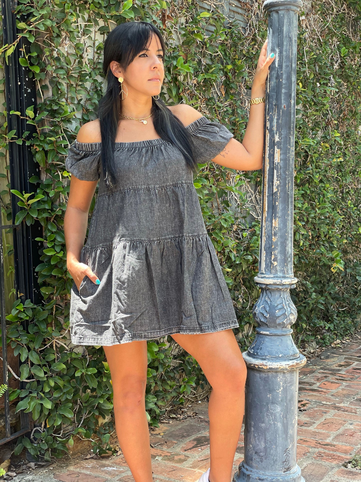 Black Denim Dress
