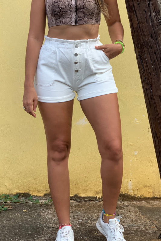 White Paper Bag Short